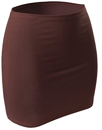CFLEX Damen Variotube-Nierenwärmer, Shirtverlängerung, Minirock aus Baumwolle - Chestnut M-L