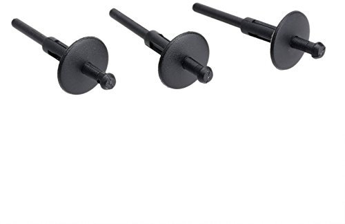 Dophee 50 Pcs 6mm Hole Black Car Bumper Fender Plastic Rivets Fasteners for BMW