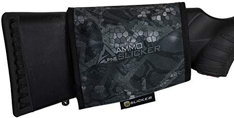 Alpine Innovations AmmoSlicker Buttstock Munitionstasche, großes Kaliber, passend für 7 Runden, Stealth Shadow