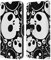 Head Case Designs Blanco Calavera de Jazzy Carcasa de Cuero Tipo Libro Compatible con Apple iPhone XR