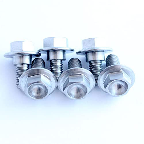 SCAR Titanium Fork Guard Mount Bolt Kit M6 compatible with KTM SX SXF EXC EXCF SX-E 5 SIX DAYS 50 65 85 125 150 250 300 350 450 x3