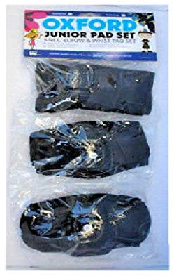 B-Creative Oxford Junior Pad 6 Set, Knee, Elbow and Wrist Pad Set Black 0377