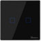 SONOFF Smart Light Switch, WiFi Smart Touch Switch Smart Wall Light Switch Works with Alexa and Google Home, APP Remote Control & 433MHz RF Control, Neutral Wire Required, Black, 1 Gang, T3UK2C
