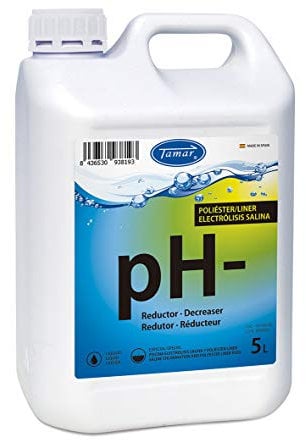 Tamar Reductor pH Poliester/Liner y Electrolisis Salina, regulador de pH 5 litros
