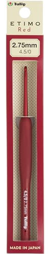 Tulip Etimo Red Crochet Hook W/Cushion Grip-2.75mm