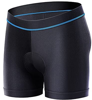 Sportneer Radlerhose Herren Gepolstert Fahrrad Unterhose Fahrradhose Herren Gepolstert Schnelltrockende& Elastische Radhose Herren Gepolstert Gel Kurz–Verbesserte Elastizität und Luftdurchlässigkeit