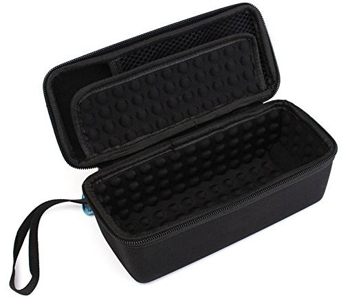 Fututech Sac de Rangement Etui Enceinte pour JBL Flip 5/4/3 pour Bose SoundLink Mini Logitech Boom UE Housse de Protection Sac de Transport Haut-Parleur Bluetooth Durable Anti-Choc (Doublure Noir)