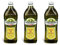 Farchioni Olio di Oliva Lot de 3 bouteilles en verre pour huile d'olive italienne 1 l