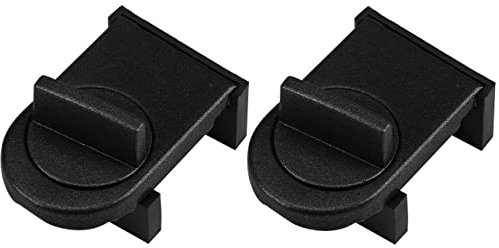 2 Piezas Cerradura de Seguridad Ajustable para Ventana Corredera, Tapón de Seguridad Ajustable para la Ventilación de la Ventana para Proteger a los Niños y Mascotas (Color Negro)