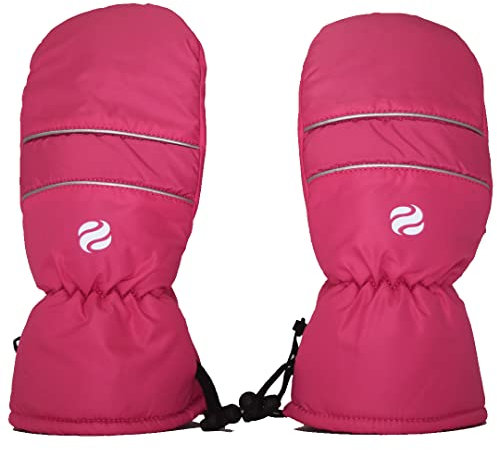 Surprizeshop Winter-Golfhandschuhe, Linke und rechte Hand, universeller Golf-Trolley-Tragegurt, Wind- und wasserdicht, Einheitsgröße, mit verstellbarem Knebel, weiches warmes Fleecefutter, Rosa