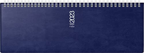 rido/idé Wochenkalender Modell septant 2023 Blattgröße 30,5 x 10,5 cm dunkelblau