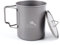 TOAKS Titanium Camping Pot Cup(375ml, 450ml, 550ml, 650ml, 750ml, 800ml, 900ml) (750ml[POT-750])