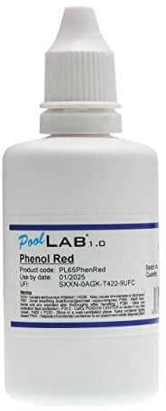 POWERHAUS24 PoolLAB flüssige Reagenz Phenol Red/pH-Wert, vereinfachte Anwendung, 65 ml - sehr ergiebig, Made in Germany