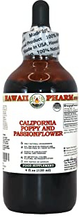 Hawaii Pharm Europe California Poppy and Passionflower Alcohol-Free Liquid Extract Glycerite 120 ml