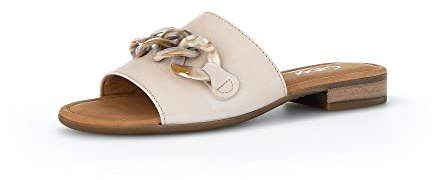Gabor Damen Pantoletten, Frauen Slipper,Moderate Mehrweite (G),Mules,Gartenschuhe,Sommerschuhe,sommerclogs,Slides,Muschel (LDS),39 EU / 6 UK