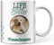 Tazza personalizzata con foto e nome, Life is better with nome desiderato, proprietario di cani, mamma di cane, regalo personalizzato