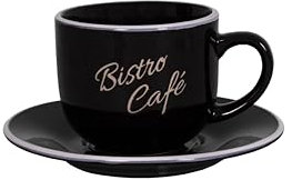 Antic Line Mug et Soucoupe Bistro - café Noir