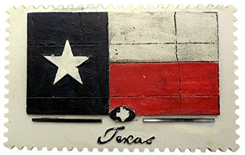 Flagge von Texas USA Kühlschrank Magnet Reise Souvenir 3D Kühlschrank Dekoration Magnetaufkleber Handbemalte Bastelkollektion