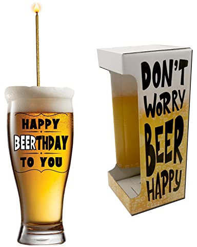 Bombo Chope de bière Happy Beerthday To You pour fête d'anniversaire