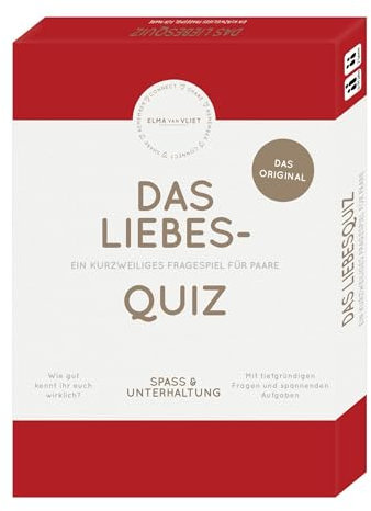 Das Liebesquiz: EIN kurzweiliges Fragespiel für Paare | Für tiefgründige Gespräche Jahrestag, Valentinstag oder zur Hochzeit