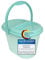 Premium Windeleimer aquamarin mit Deckel und Tragegriff