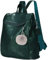 Puwuzixi Women Backpack Waterproof Anti-Theft Lightweight PU Fashion Travel Multipurpose Convertible Purse Shoulder Bag Handbag Backpack（Green）