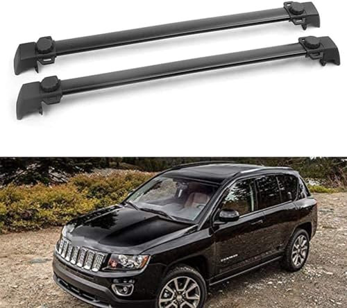 KAROB Dachträger Für Jeep Compass 2011 2012 2013 2014 2015 2016, Auto Dachreling Rack Gepäck Träger Bars Querträger Dachfahrradträger Autoteile