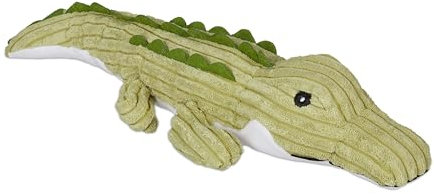 Relaxdays Türstopper Krokodil, Stoff mit Sandfüllung, Türpuffer Boden, Deko Türsack Kinder, HBT: 8 x 45 x 16 cm, grün