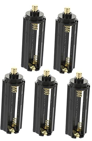 jojofuny 5 Stück Batteriehalter Für Taschenlampe Aaa Batteriebox Aus Kunststoff Taschenlampen-batteriebehälter Mit Einhandbedienung Batterie-organizer Mit Polschutz Kompatibel Mit Alkalibat