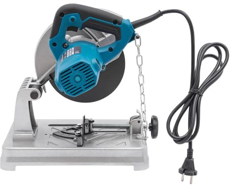 Kappsäge, Kapp und Gehrungssäge, 7-Zoll-Holzschneidemaschine, Schneidemaschine Drehzahl von 5200 U/min, Einstellbarer Schnittwinkel 0-45°, 1200W, Zum Schneiden Holz, Stahl, usw (Blau)