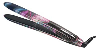 Bio Ionic 10x Plancha de peinado Treasured Waters, placas vibratorias sónicas de 1, estilo liso pulido