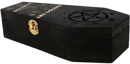 NUOBESTY Schmuckschatulle Aus Holz Halloween-dekoration Organizer-box Ornament-aufbewahrungsbox