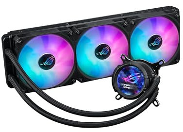 ASUS ROG Strix LC III 360 ARGB LCD All-in-one CPU Liquid Cooler - Intel® LGA 1700, 1200, 115X - AMD Socket AM4, AM5 – with 2.1 IPS LCD, Asetek’s New Gen7 v2 Pump, and Premium ROG ARGB Fans