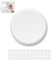 XILMARK 36 coperchi yogurt riutilizzabili compatibili con marchi commerciali, bicchieri in vetro per yogurt diametro 56 mm, coperchi in plastica per barattoli yogurt, bicchieri per dessert.