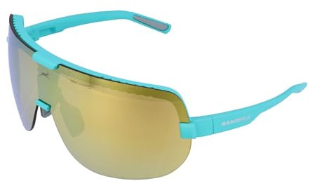 Gamswild WS2146 Sportbrille Sonnenbrille TR90 Fahrradbrille Skibrille Damen Herren Unisex Einscheibenmodell| türkis | pink| grau |, Farbe: türkis