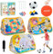 Giant 3-in-1 Bean Bag Toss Game for Kids, Toddler Toys Soccer goal board, Dartboard, Outdoor Outside Carnival Combo Set for Backyard Beach Lawn Party Fun, Birthday for Boys Girls 1-3 2-4 4-8