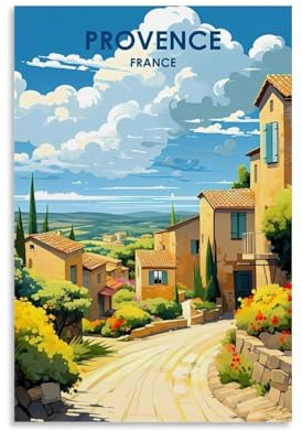 ouweri Vintage Poster Provence France Leinwanddruck Poster Wandkunst Bild Bild Moderne Wohnkultur 40x60cm