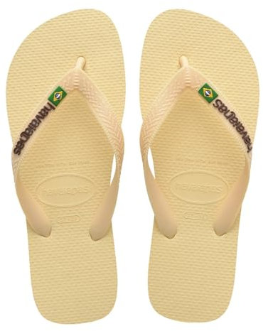 Havaianas HAV.Brasil Logo Unisex-Erwachsene Sandalen, Buttercreme, 43/44 EU