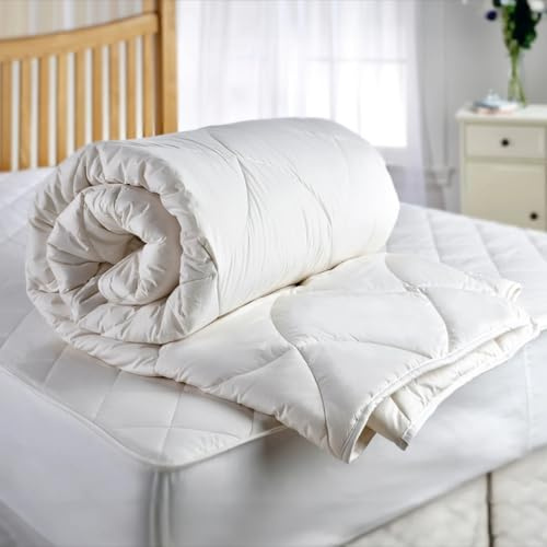 Snugglemore Wool Duvet 200gsm with 100% Pure Natural Cotton Cover (Double)