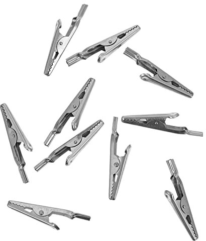 DIYEAH 10piezas Pinzas De Inoxidable Herramientas Abrazaderas Metálicas Prueba Rápida Unidades y Duraderas