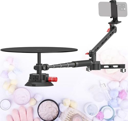 XHSMYXGS 360-Grad-Spinner, kompakter Foto-Drehteller, drehbarer Kamera-Slider, Sich drehende Foto-Video-Kabine, Spin-Plattform für Produktfotografie, kommerzielles Video