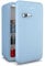 Klarstein Audrey Evo 90L Mininevera Retro - Silenciosa 40 dB, Termostato Ajustable, Puerta Reversible, Nevera Pequeña para Habitaciones, Oficinas, Azul