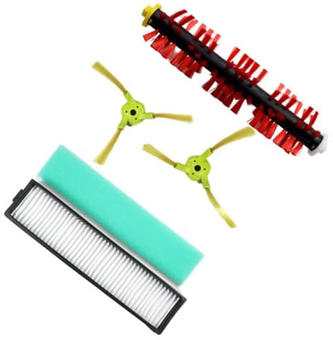 Strumenti compatibili con Filtro HEPA per aspirapolvere robot, spazzole laterali, spazzola centrale, compatibile con i pezzi di ricambio per robot aspirapolvere LG HOMBOT ROBOKING