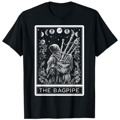 The Bagpipe Instrument Cornemuse Carte de Tarot T-Shirt