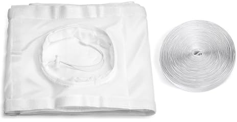 Kit de joint de fenêtre pour climatiseur portable et sèche-linge : 3 tailles (25 x 232 cm, 90 x 210 cm, 25 x 162 cm), polyester, facile à installer, avec cordon de serrage, coutures renforcées, bloque