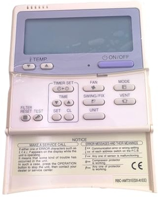 Controlador Con Cable Del Panel De Control De Aire Acondicionado Central, Compatible Con Toshiba, Controlador De Cable RBC-AMT31E RBC-ASCU11-C(AMT31E)