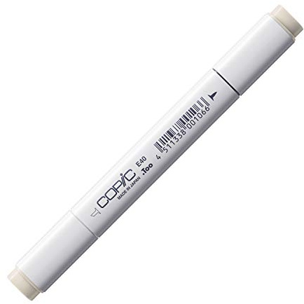 Copic Classic Coloured Marker Pen (E-40) Brick White, Art & Crafts, Colouring, Graphics, Highlighter, Design, Anime, Professional & Beginners, Art Supplies & Colouring Books
