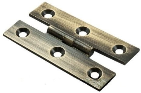 Cabinet Hinges H Pattern Door Hinge Antique Brass Comes with Screws - Sold as a Pair