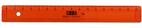 M+R 711160150 Lineal schmal 16 cm transparent, sortiert