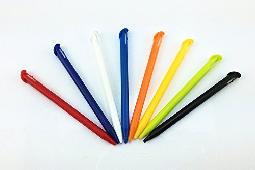 yueton Lot de 8 stylets de rechange en plastique coloré pour écran tactile Nintendo New 3DS XL, 3DS LL